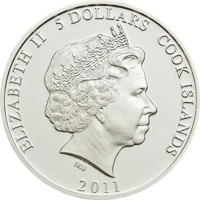 Cook Islands 2011 5$ Cartoon Umka Polar Bear 1 Oz Siver Coin Limit 2000!!!