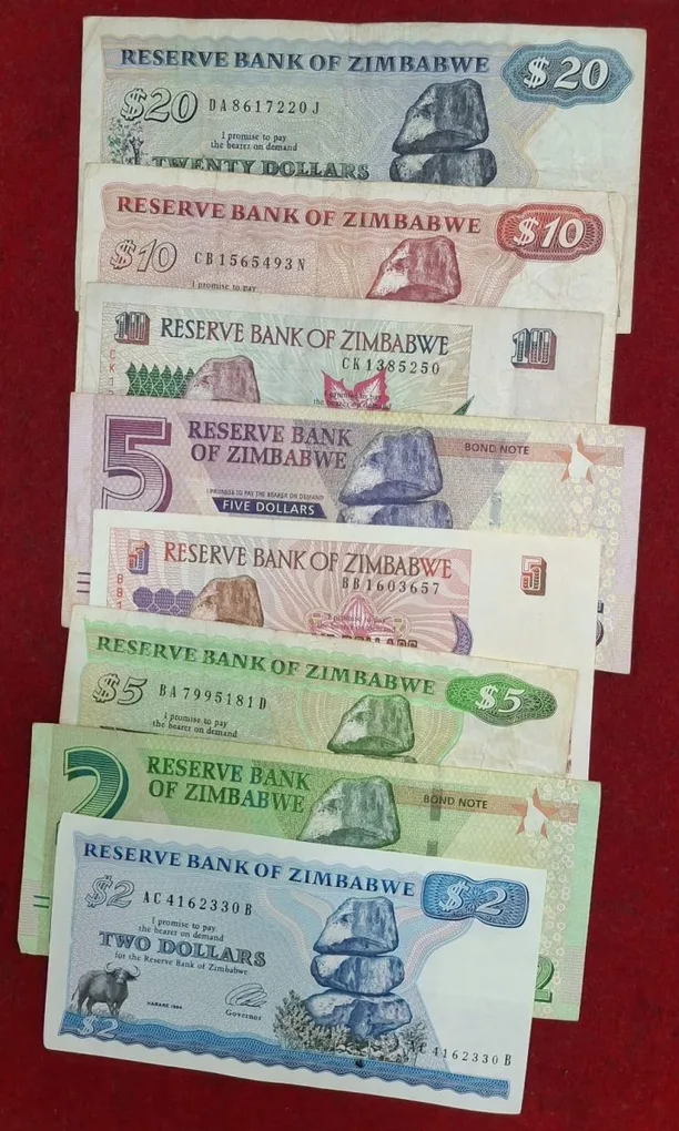 Zimbabwe Big Size Big Denomination Rare (20 Pcs Set) Lowest Price