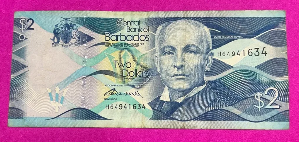 Barbados Two Dollars Bank Note B-2