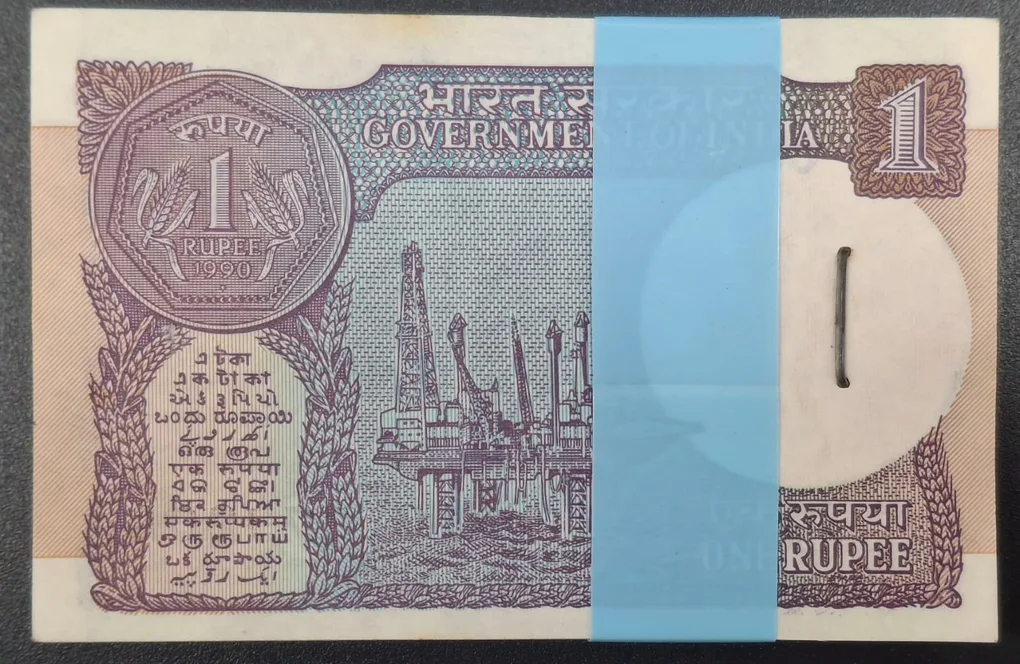 1 Rupees 1990 Governor Bimal Jalan rare unc Serial Packet