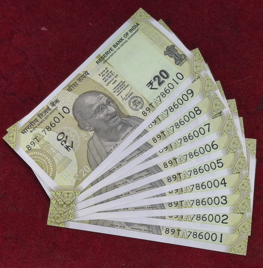 786001 to 786010 Fancy Number UNC Rare ( 10 PCS Set)