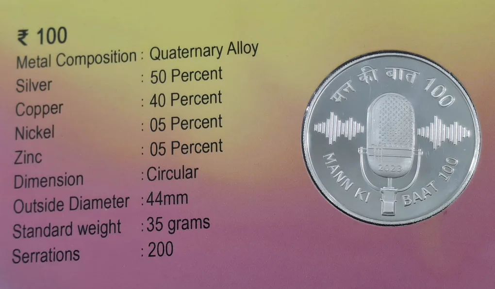 MANN KI BAAT 100TH Episode (Proof Set) Kolkata Mint
