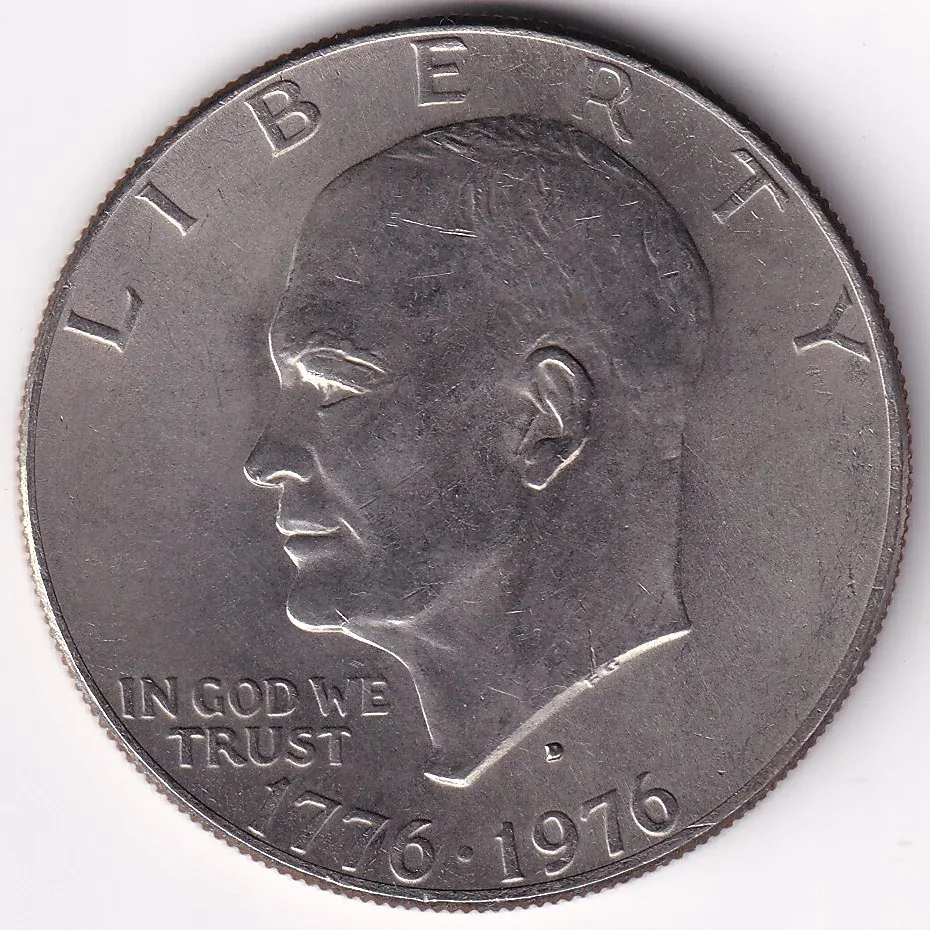 Eisenhower United States of America 1976 One Dollar 38 mm Copper Nickel Coin