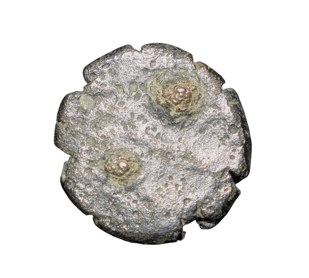 Silver-Alloy Dramma of Yadavas of Devagiri(12th Cen. AD) Lion Facing right