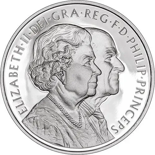 2007 Diamond Wedding Crown, Five Pounds Brilliant Special Issue Royal Mint Proof Set with Beautiful Certificate
