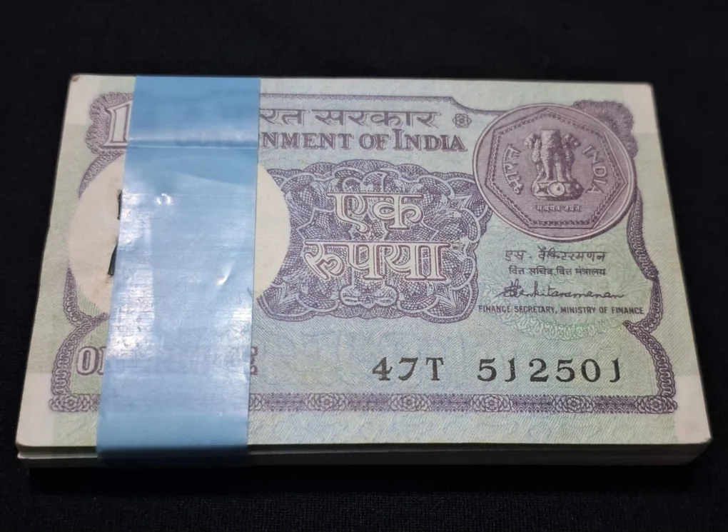 A- 48 One Rupee Chocolate Condition Packet Serial No. 512501