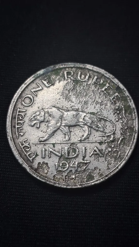 One Rupee 1947 George VI King Emperor