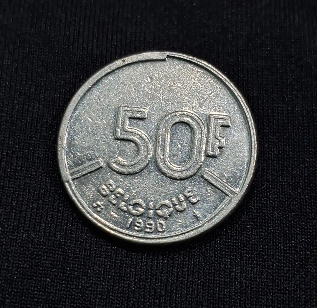 Belgium 50 Francs Coin UNC Condition