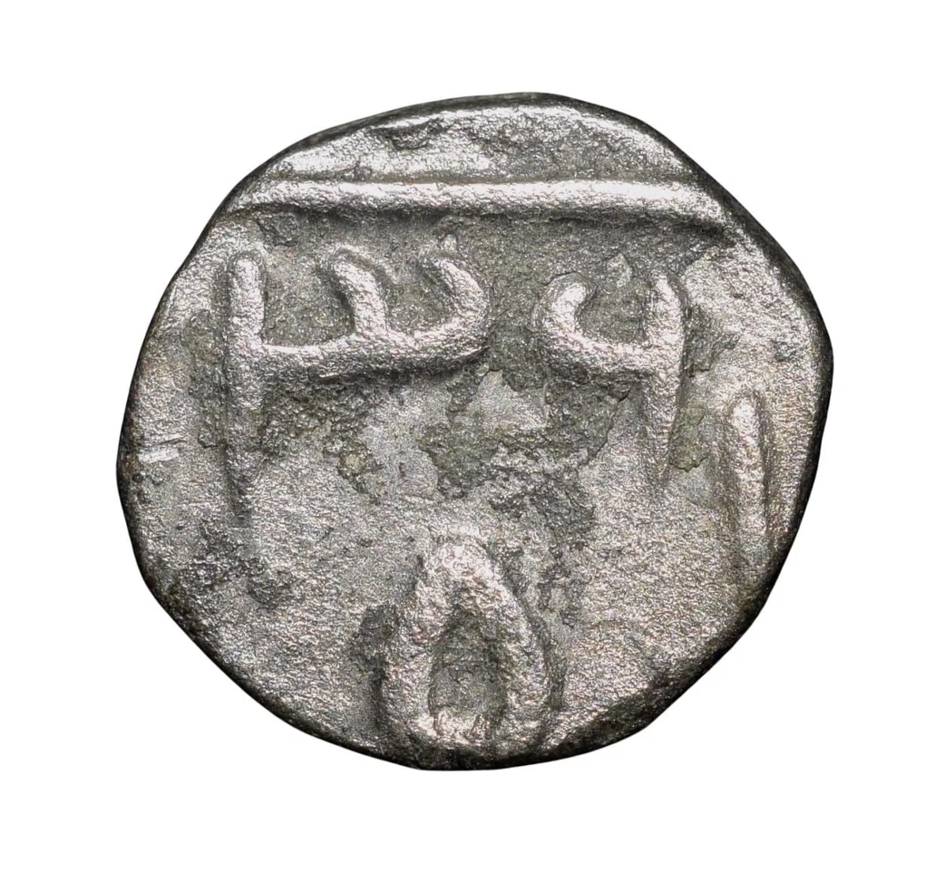 Silver 1/8 Rupee of Udaya Singh(AD1864-90) of Pratapgarh State KM33 Rare