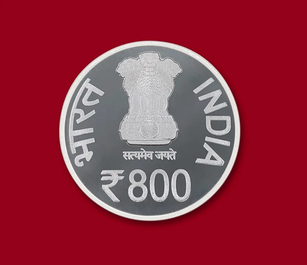2800TH Nirvan Kalyanak of Parshvanath Bhagwan (Denomination of ₹ 800) Proof -Wooden Packing