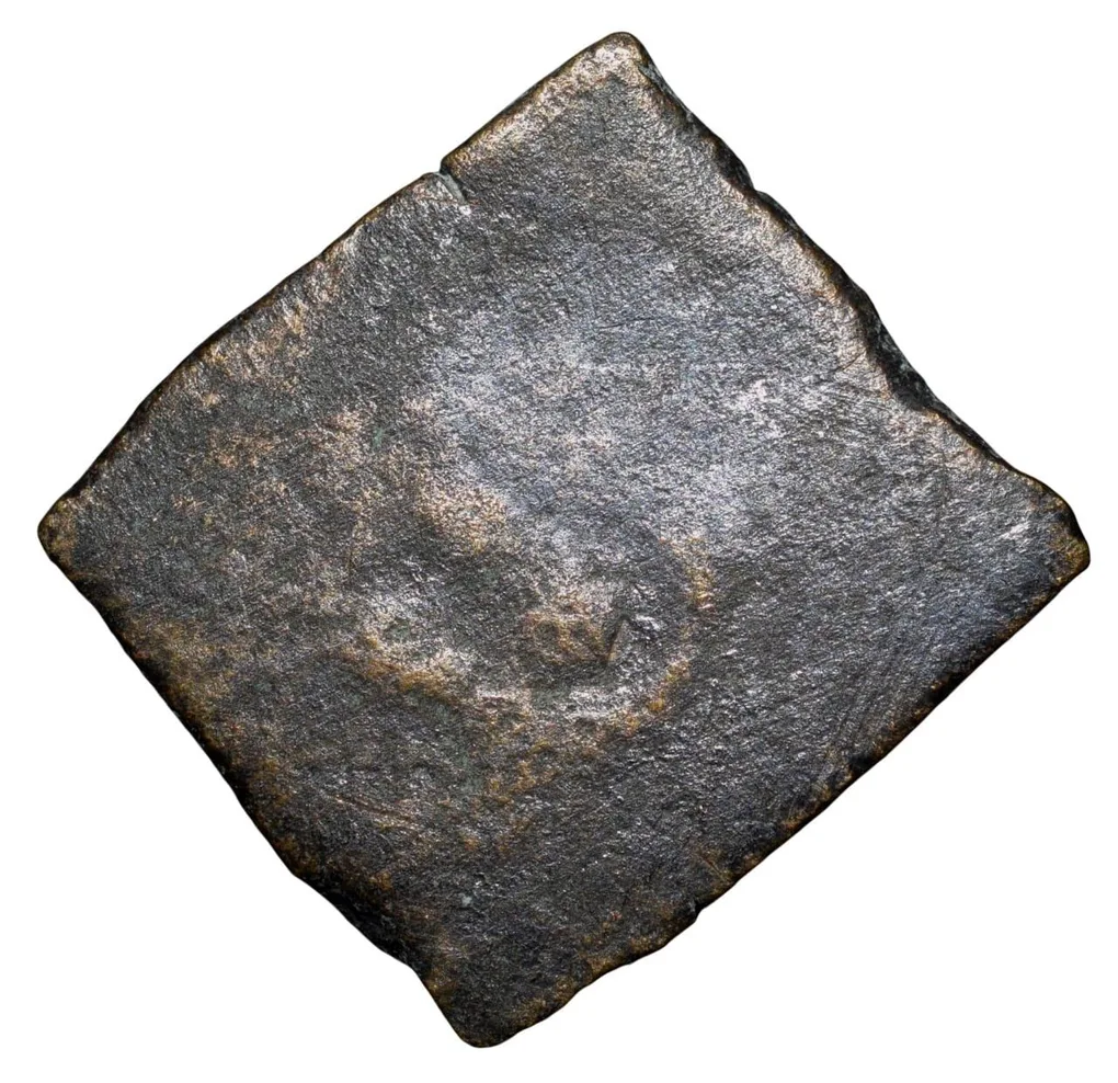 Copper Coin of Satakarni (1st Cen. BC) of Satavahan Dynasty from Marathwada Region