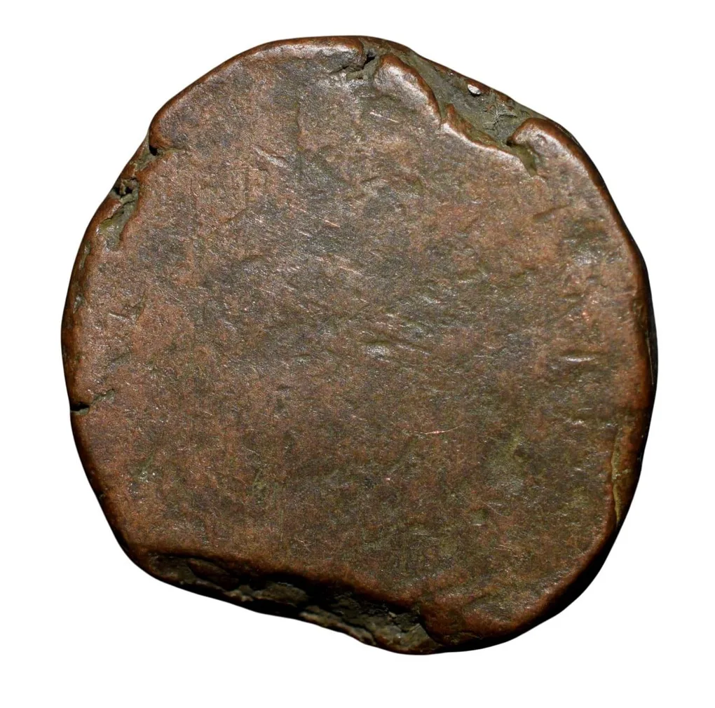 Copper Paisa of Bhopal State (17th - 18th Cen. AD) of Pindhari Struck Type KM C21c Rare