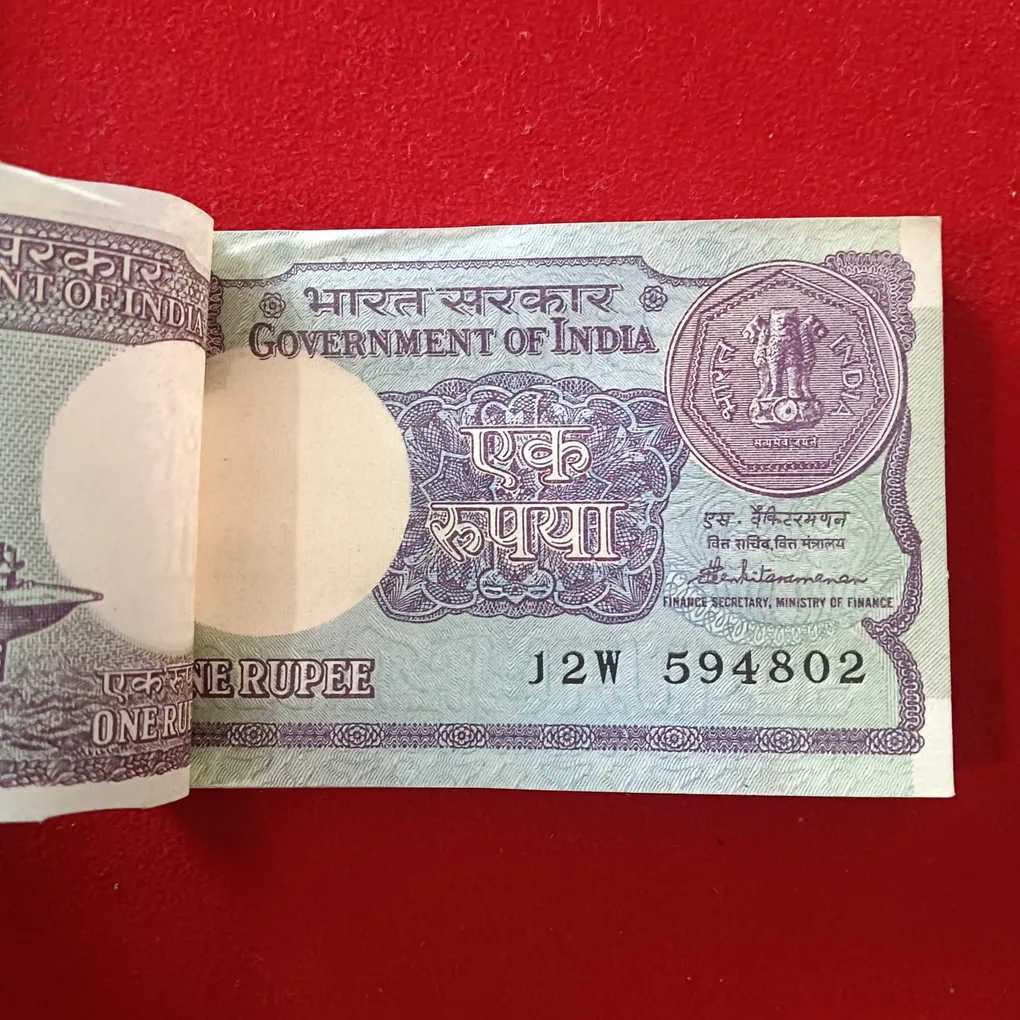 One Rs Old Bundle Finance Minister S Venkatraman 1985 Year Gem Unc Condition 594801