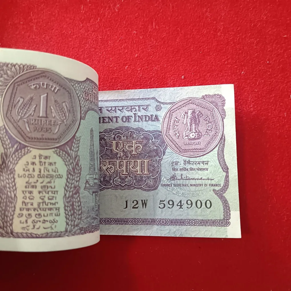 One Rs Old Bundle Finance Minister S Venkatraman 1985 Year Gem Unc Condition 594801