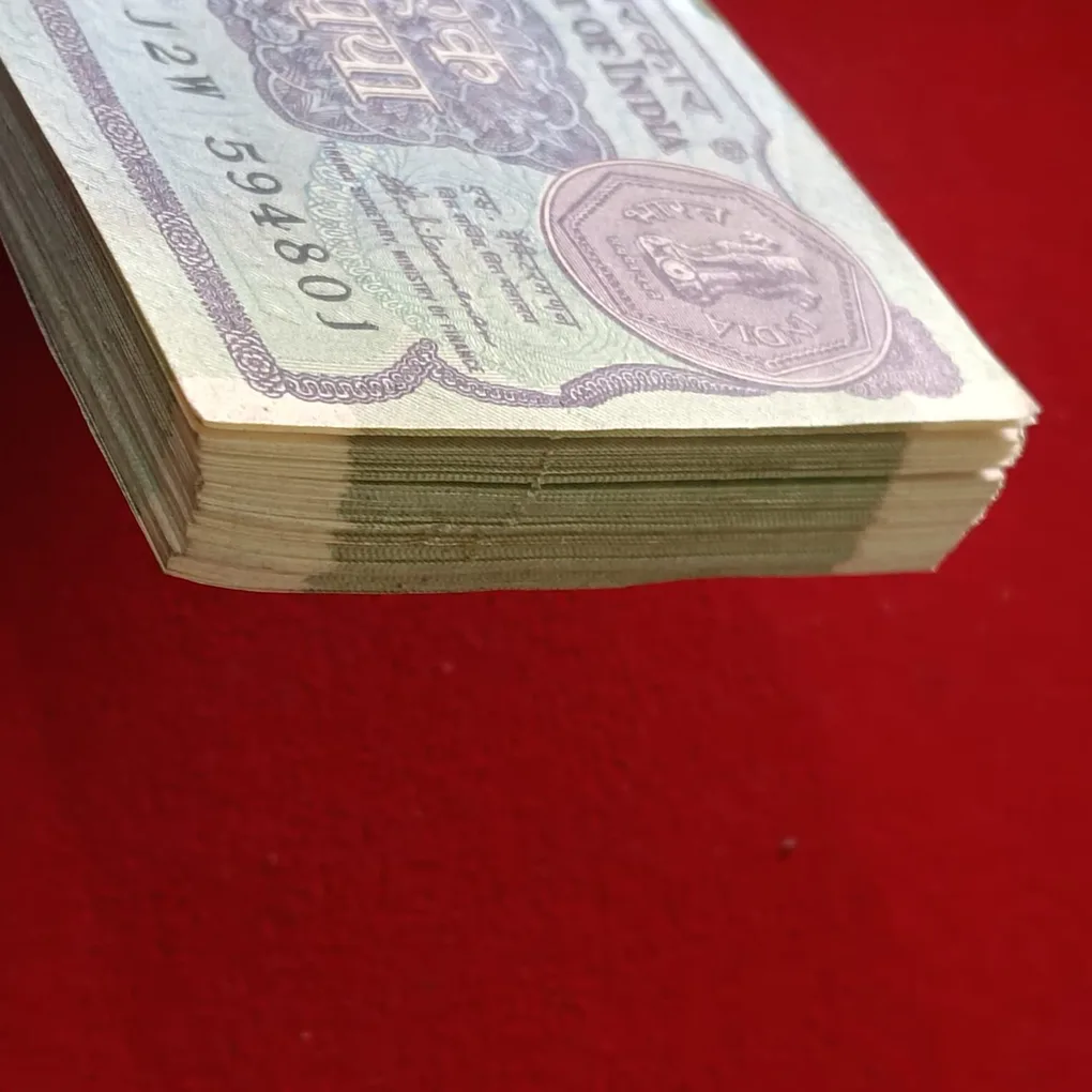 One Rs Old Bundle Finance Minister S Venkatraman 1985 Year Gem Unc Condition 594801