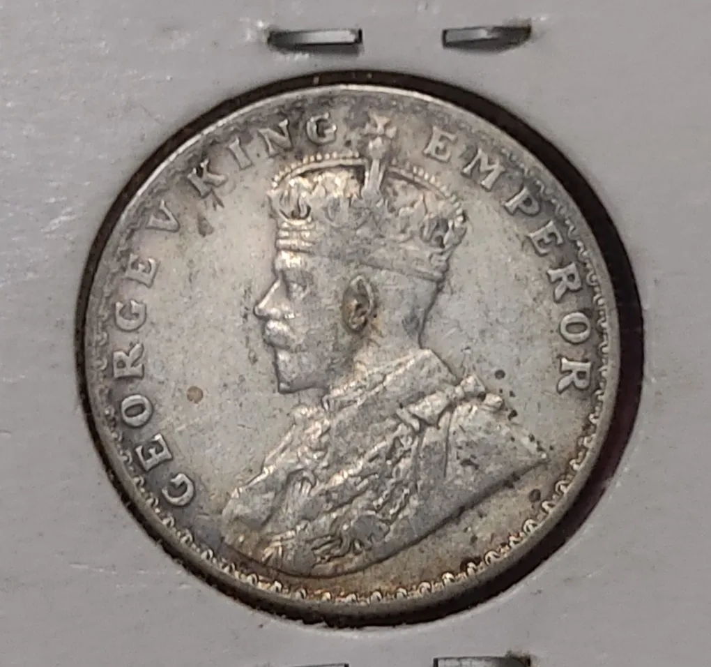 Half Rupee Silver Coin George V 1926 Bombay Mint