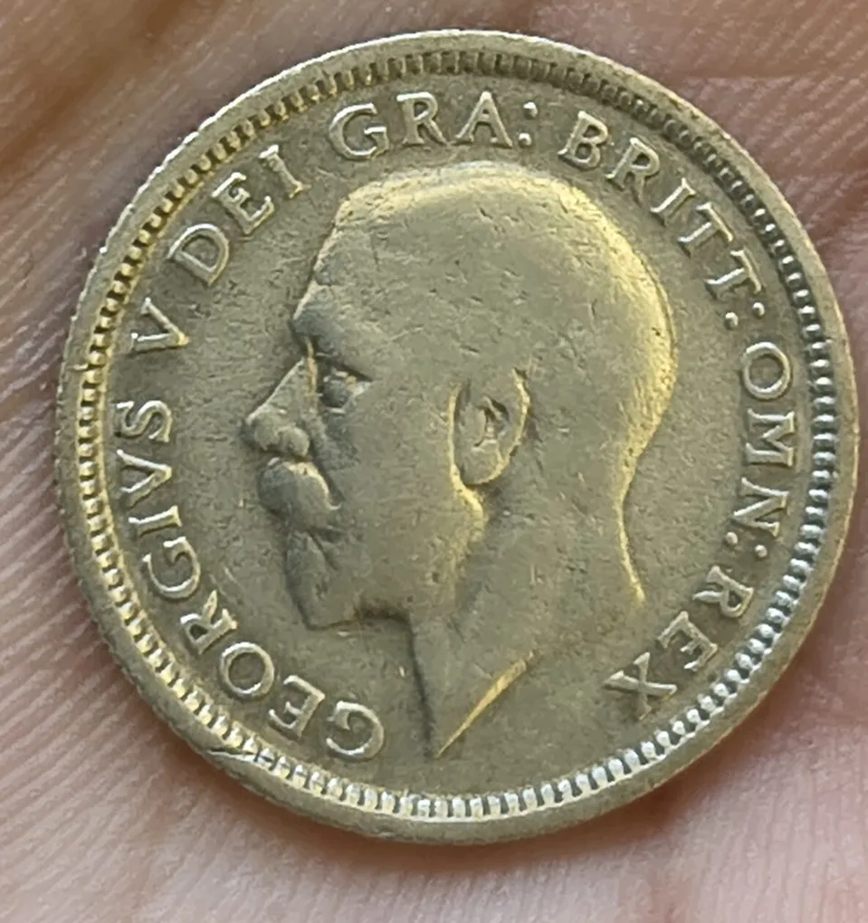 United Kingdom 6 Pence - George V rare silver coin # A-416