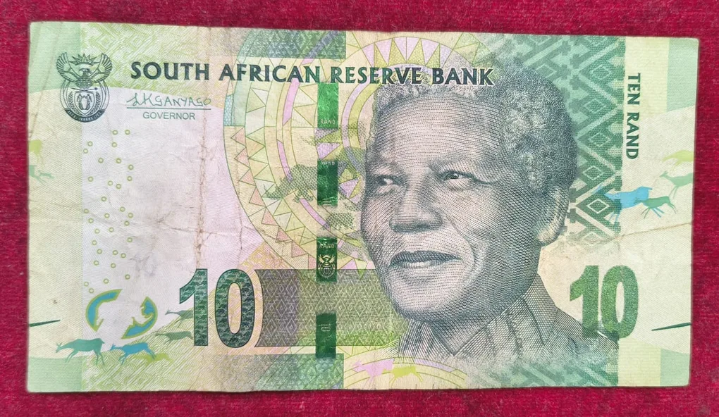 South Africa 10 Rand Without Omron rings rare note