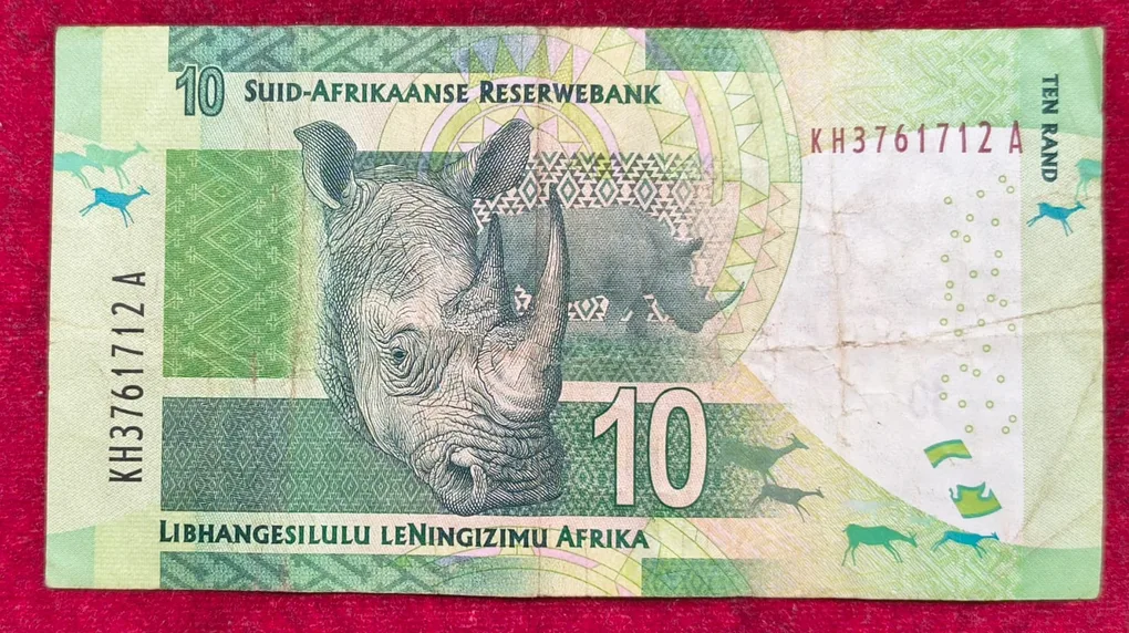 South Africa 10 Rand Without Omron rings rare note
