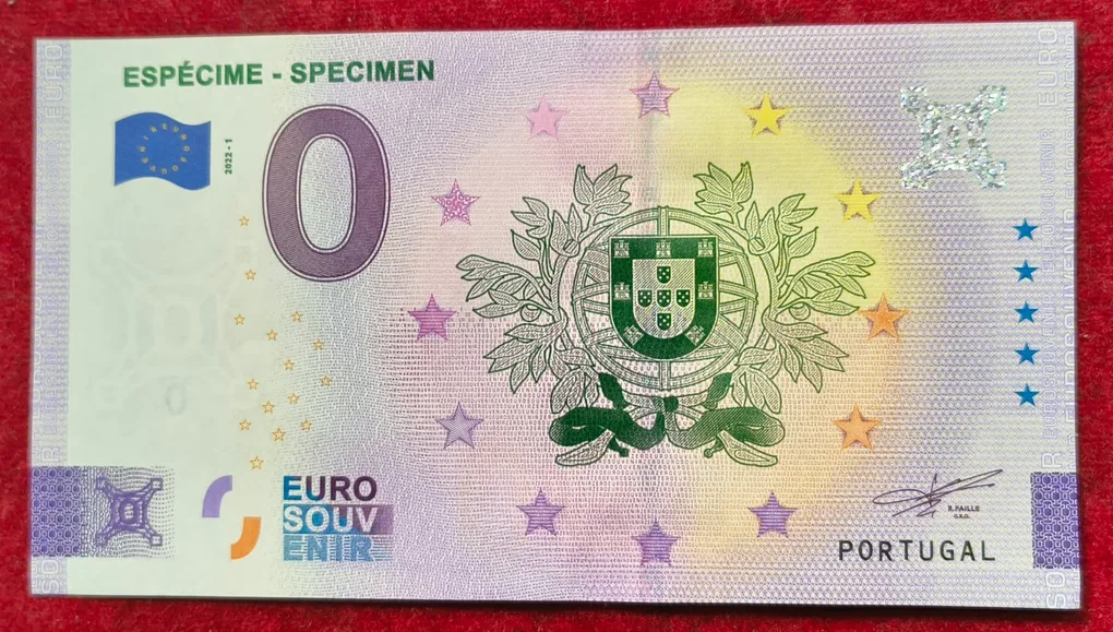Zone euro 0 euro Spécimen; 2018 rare note