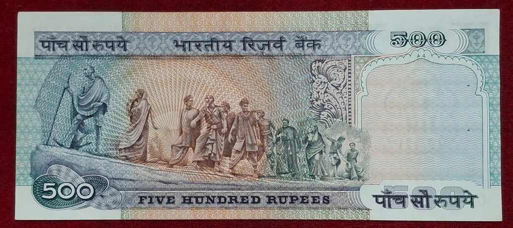 500 Rupees Dandi Governor C.Rangarajan Rare UNC Note