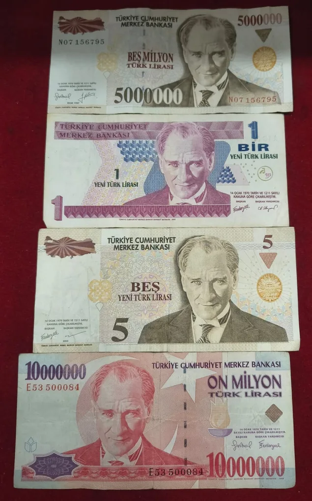 16 Different Turkey All Different Denomination Rare Set