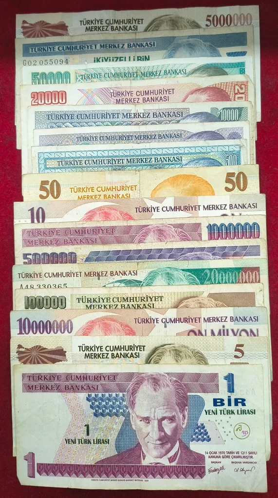 16 Different Turkey All Different Denomination Rare Set