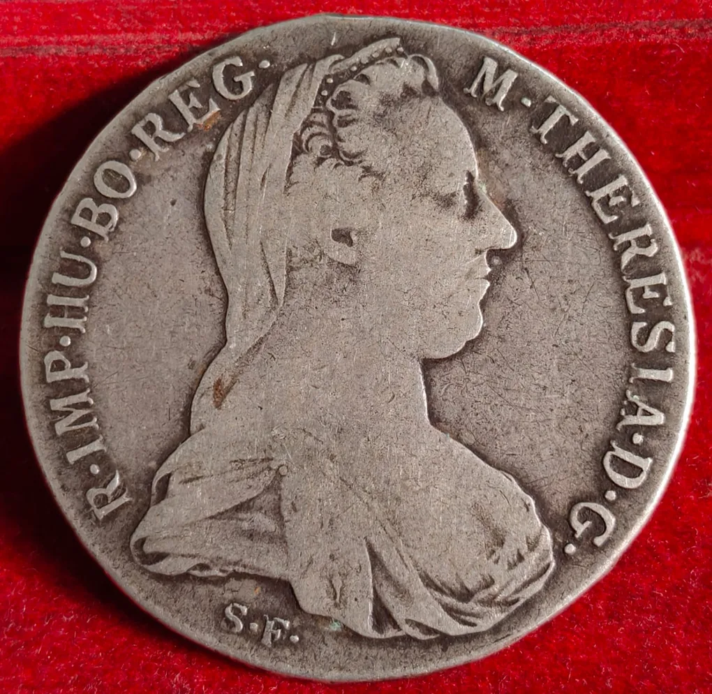 Austrian Empire 1 Thaler - Maria Theresia Posthumous 1780 Silver Weight 28.0668 g Extermaly rare coin #A-448