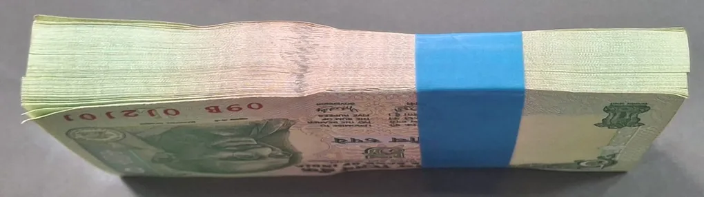 5 Rupees Gandhi Governor Y.b.reddy Rare Serial Packet