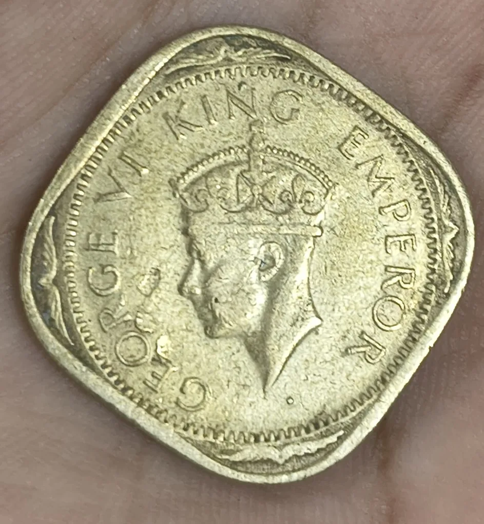 India Británica 2 Annas - George VI rare coin