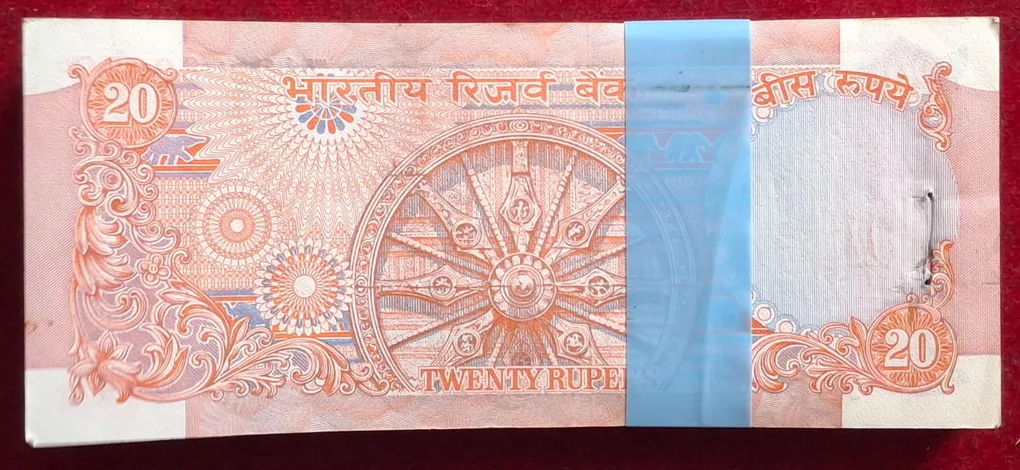 20 Rupees Wheel Birthday Governor Bimal Jalan Rare (100 Note) PIN Removed Serial Packet