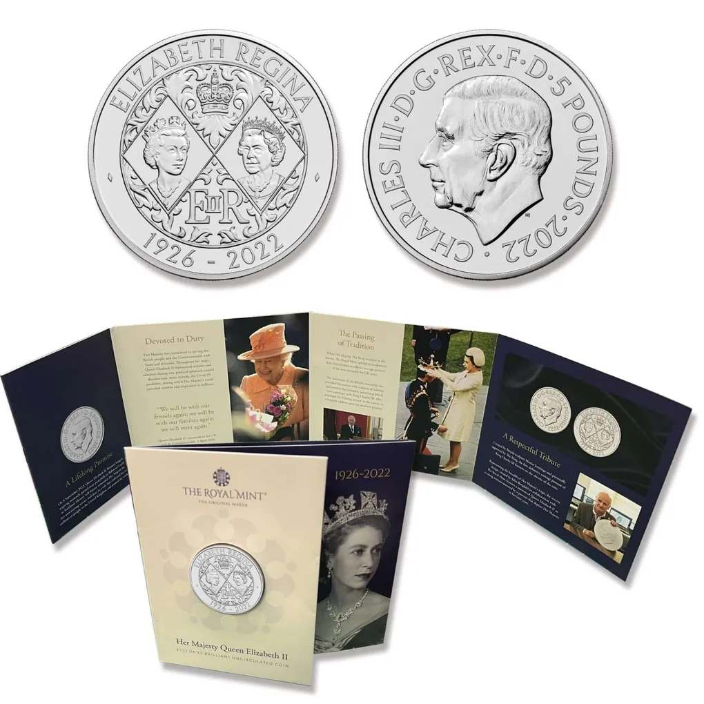 5 pounds Great Britain 2022 – Queen Elizabeth II Memorial Royal mint issue