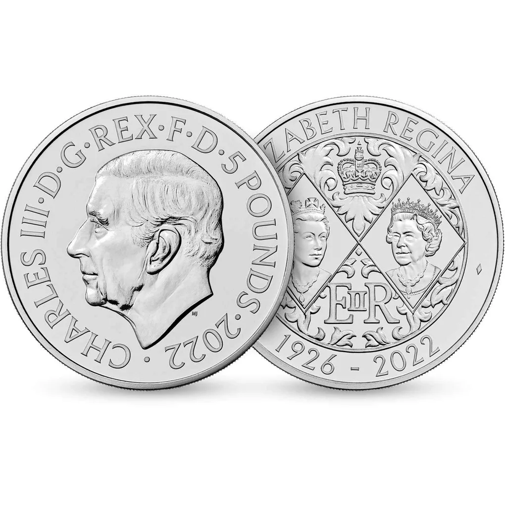 5 pounds Great Britain 2022 – Queen Elizabeth II Memorial Royal mint issue