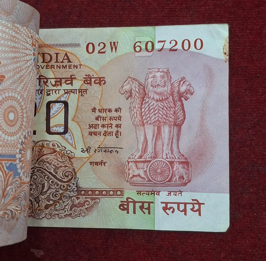 20 Rupees Governor C.Rangarajan ( B Insert) Rare (100 Note) Serial Packet