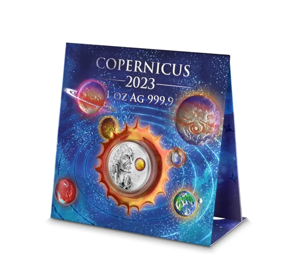 Coin Malta Copernicus- 5 Euros Silver Be 2023 Colour Rare beautiful set