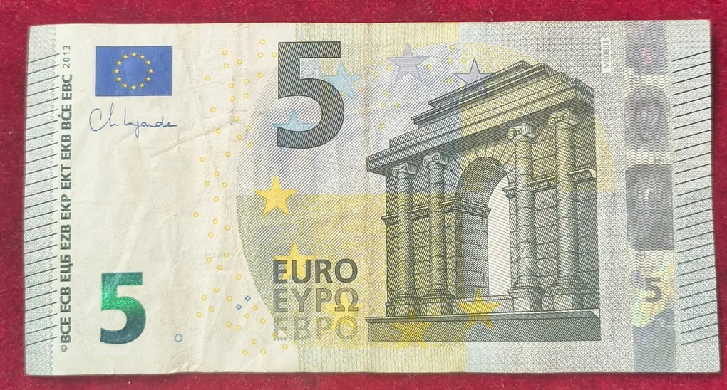 Eurozone 5 Euros Europa Series rare note