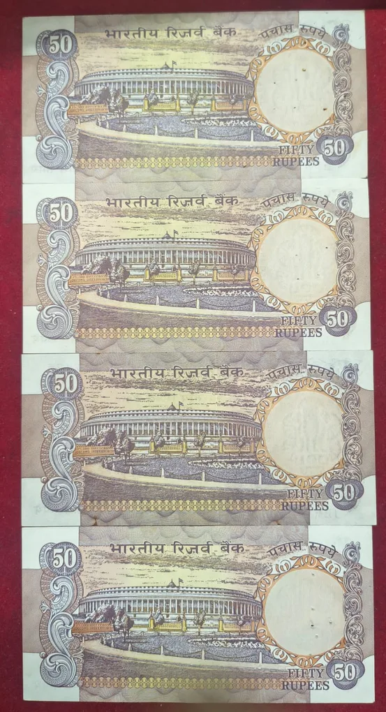 50 rupees old issue governor R.N. malhotra good condition ( a Insert ) rare note