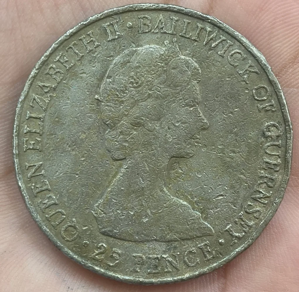 25 Pence - 1900 Elizabeth II Queen Rare Coin # A-475