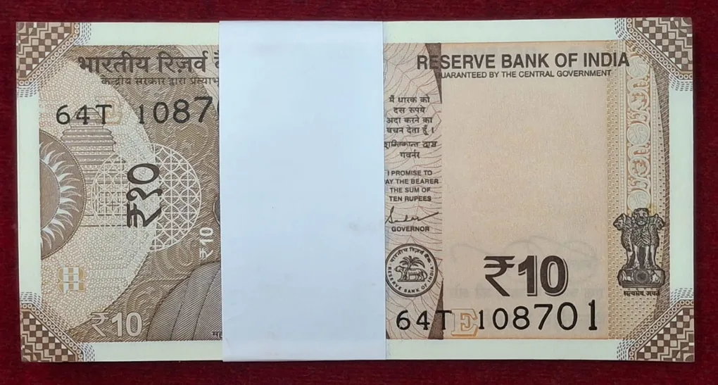 (108701-108800 ) Serial Packet Include 108786 Rare 10 Rupees 2024 Governor Shakti KANT DAS Rare ( 100 Note ) Serial Packet