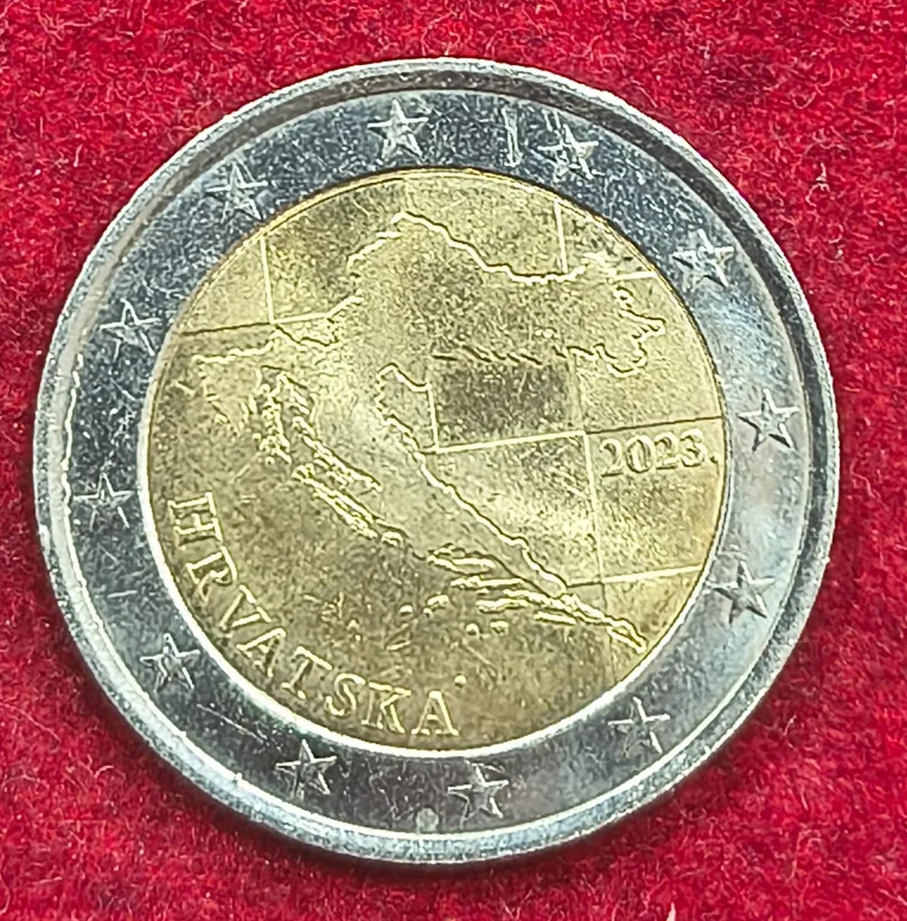 Croatie 2 euros Rare Coin # A-499