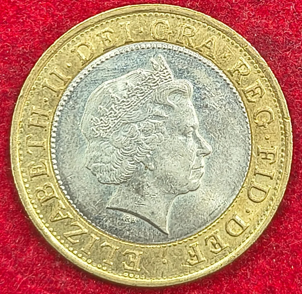 United Kingdom 2 Pounds - Elizabeth II Steam Locomotive Rare Coin #A- 501