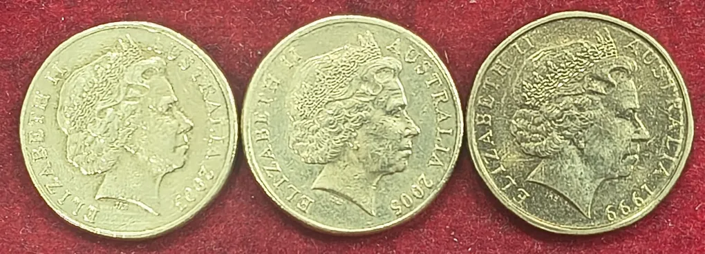 Australia One Dollar 3 Commemorative Different Coin Rare Set #A-503