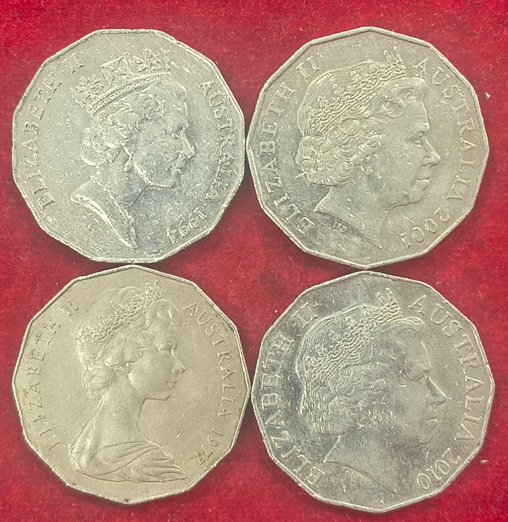 4 Different Half Dollar Australian Commemorative Coin Rare Set # A-505