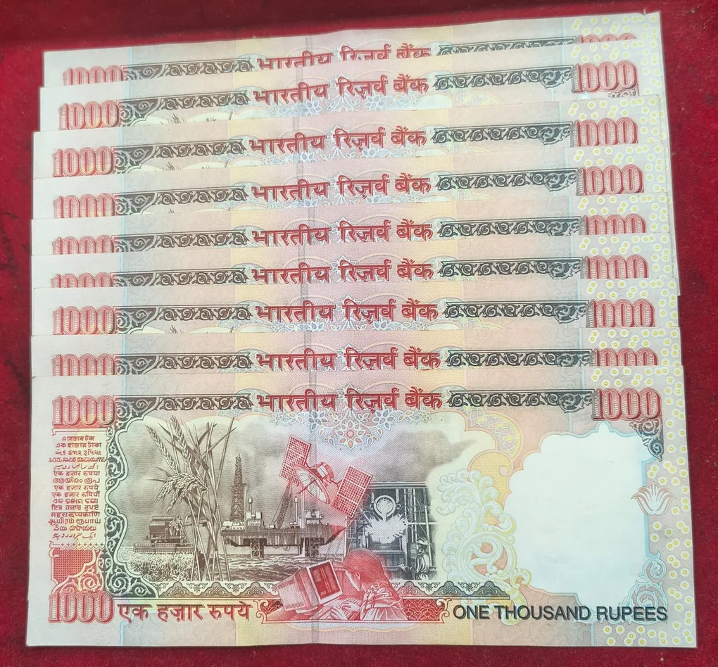 1000 Rupees Governor Bimal Jalan ( Plain Insert Without Year) Rare Top Condition Rare Note