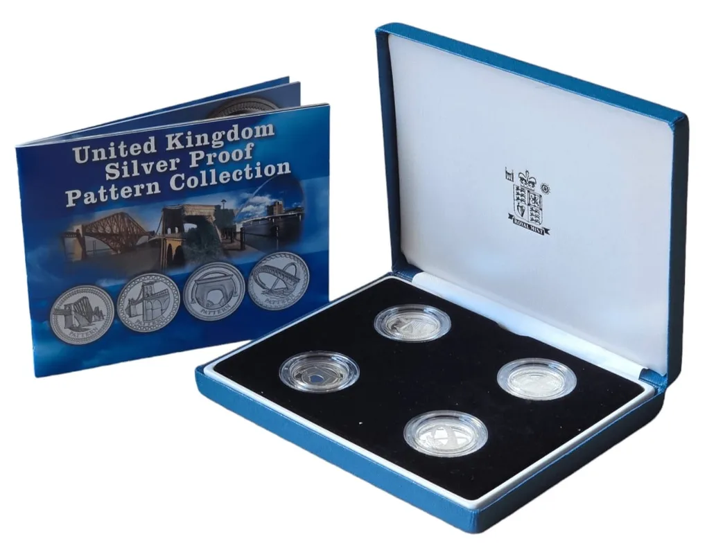 2003 Whole Coin Set UK Pattern £1 Set Silver Proof Bridges with certificate extermaly rare set
