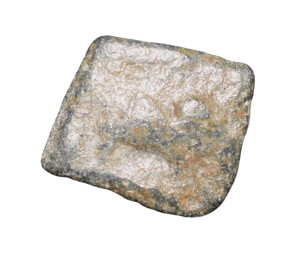 Lead Coin of Western Kshatrapa - Rudrasena III? (3rd Cen. AD) with Bull facing right/3-Arched Hill Rare