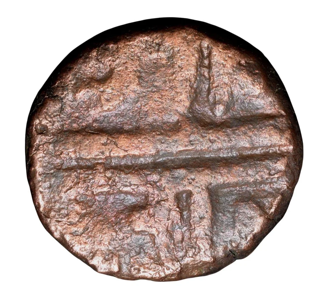 Copper Paisa of Chhatrapati Series (17th Cen. AD) of Maratha Confederacy