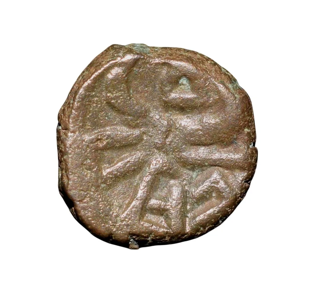 Copper Kakani of Ganapati Naga(c. 3rd Cen. AD) of Nagas Dynasty from Padmavati Bull Type