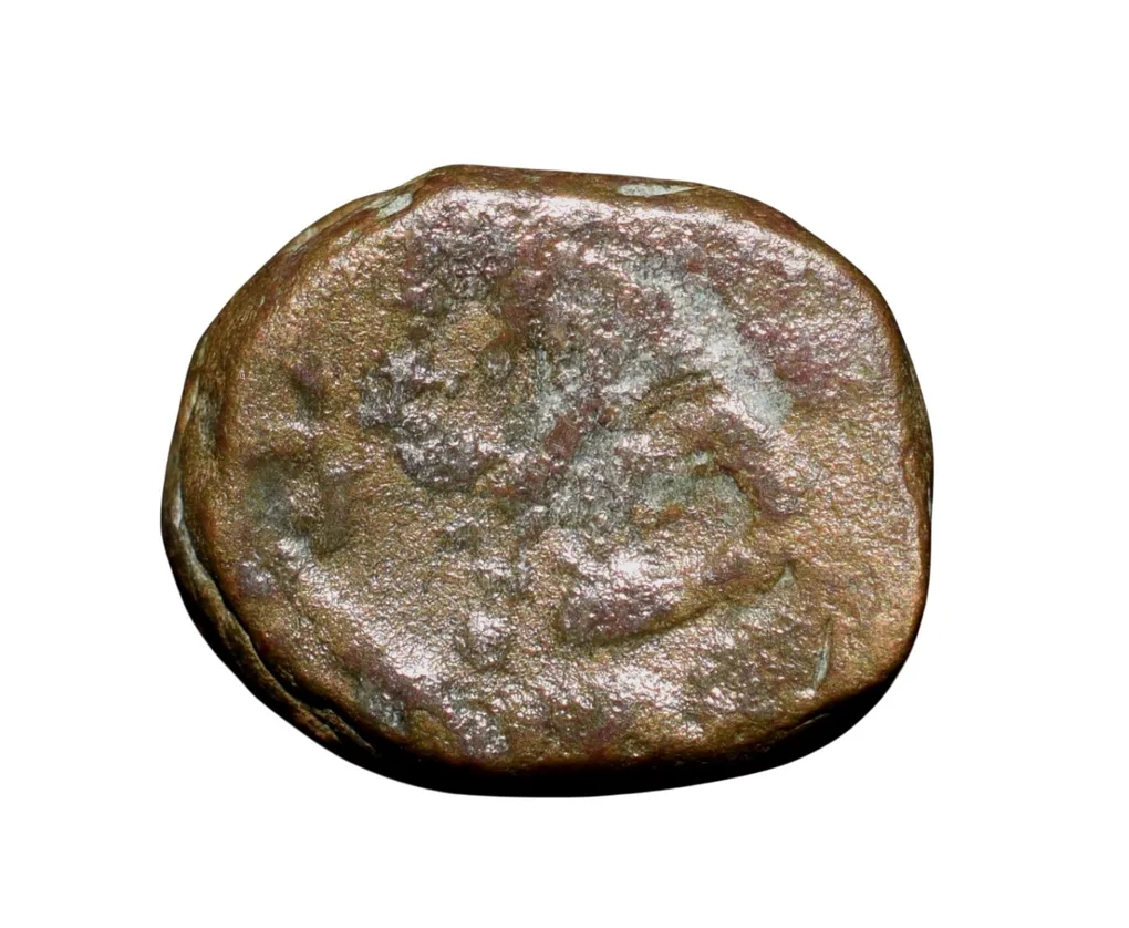 Copper Kakani of Ganapati Naga(c. 3rd Cen. AD) of Nagas Dynasty from Padmavati Bull Type
