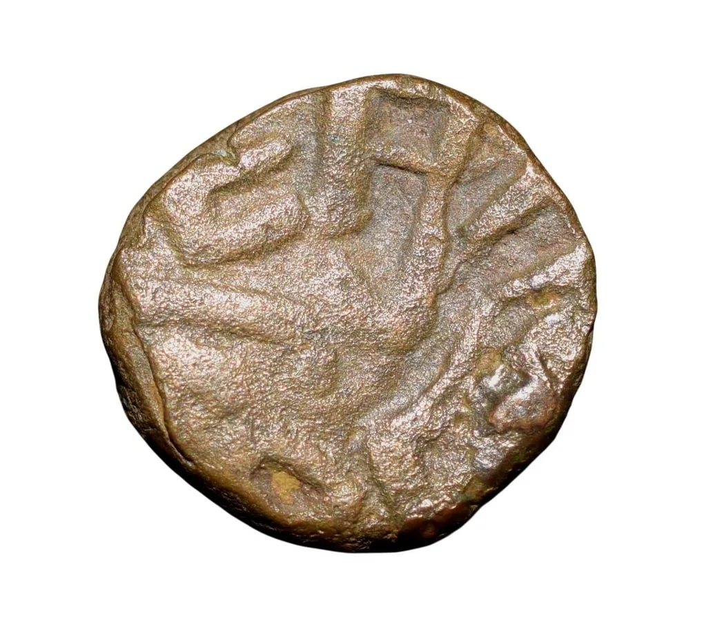 Copper Kakani of Ganapati Naga(c. 3rd Cen. AD) of Nagas Dynasty from Padmavati Bull Type